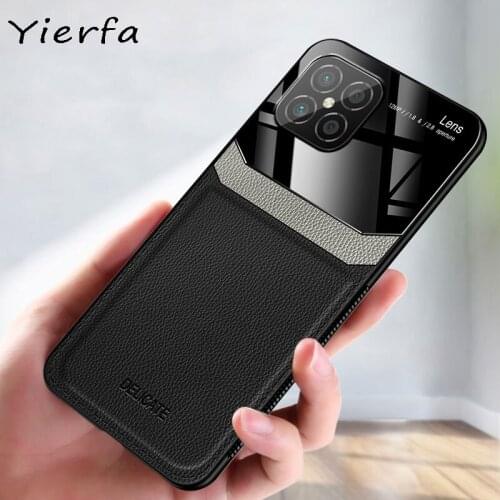 Case For Huawei Nova 8 SE Silicone Shockproof Bumper PU Leather Back Cover For Huawei Nova 6 7 SE Pro Nova8 8se 8pro Phone Cases