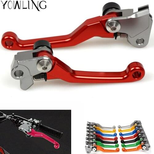 CNC Aluminum Billet Pivot Foldable pit bike Brake Clutch Levers handle FOR HONDA CRM250R CRM250AR 1994 1995 1996 1997 1998
