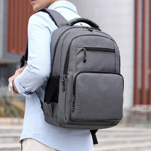 Mens USB Charging Waterproof Boys School Bag Oxford Shoulder Computer Backpack Travel Mountain Backpacks for Male