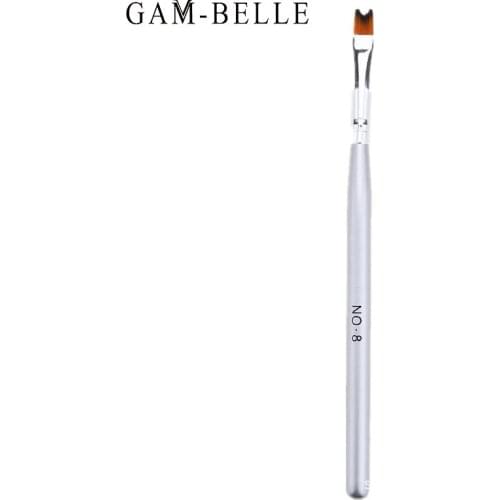 GAM-BELLE 1Pc Nail Brush Manicure UV Gel Polish French Nail Art Painting Drawing Brushes Pen Professional Phototherapy Tools