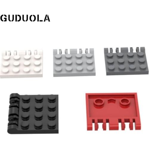 Guduola Special Brick Hinge Plate 4x4 Locking (44570 / 50337) MOC Building Block Small Particle Parts 20pcs/LOT