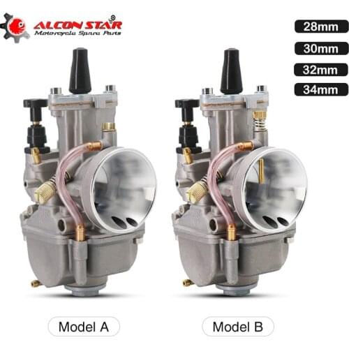 Alconstar- 28 30 32 34mm Keihin PWK Motorcycle Carburetor Carb For Mikuni Koso For Suzuki Yamaha Honda CBR250 ATV with Power Jet