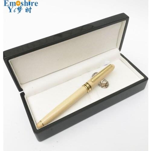 Maple Signature Pen Original Wooden Craft Gift Ballpoint Pen Roller Ball Pen With Wooden Pencil Case Luxury Pencil Box P624