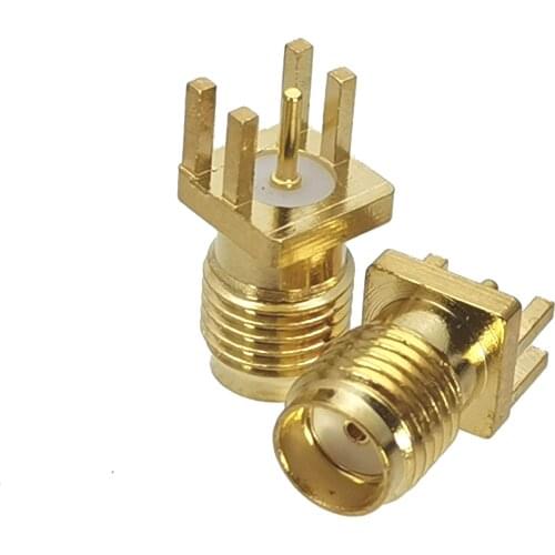 10pcs SMA female jack solder PCB clip edge mount RF Coaxial connector