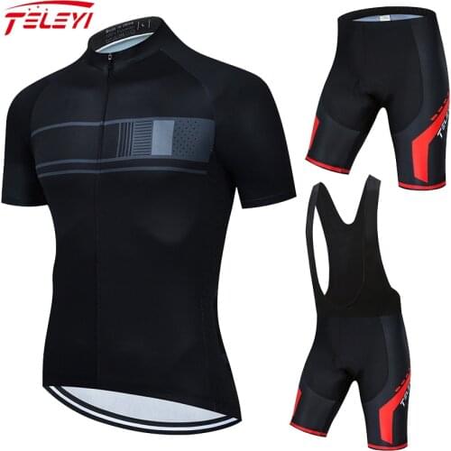 2021 Summer Pro Team Mens Breathable Short Sleeve Cycling Jersey Kit Ropa Ciclismo Bicycle Bike Clothing Bib Shorts Set#21