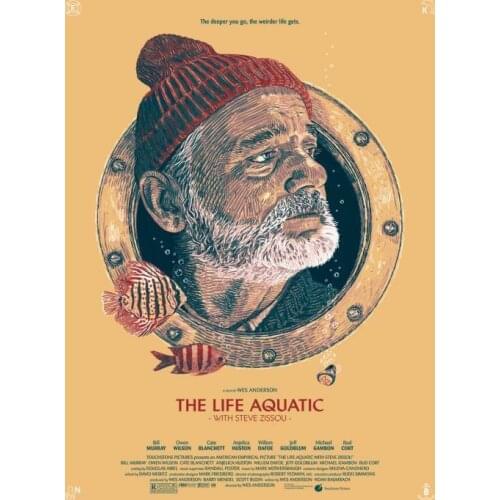The Life Aquatic FILM MOVIE METAL TIN SIGN POSTER WALL PLAQUE