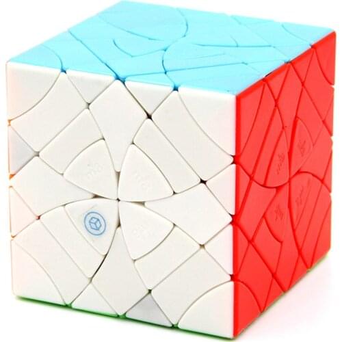 MF8 Twins Gemini Skewed Copter Magic Cube Butterfly Hexahedron Speed Puzzle Educational Toys Limited Edition For Collection