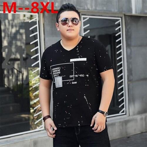Plus size 10XL 8XL 6XL 5XL 4X Brand Vintage Men T shirt Summer Short sleeve O-neck Letter Casual Slim T shirt Mens Tops Tee