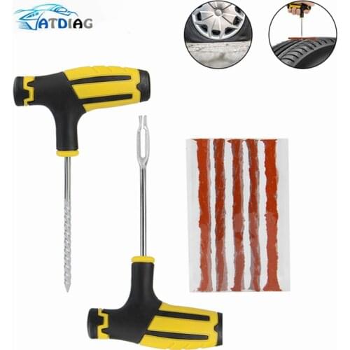 6pcs Repair Tools Tire Repair Kits Practical Vacuum Tires Motorcycle Fast Tire Repair Strips