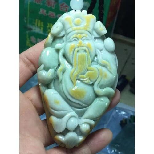 Natural Myanmar jade A HandCarved landscape jadeite jade green jade pendant jade necklace pendants jewelry necklaces men