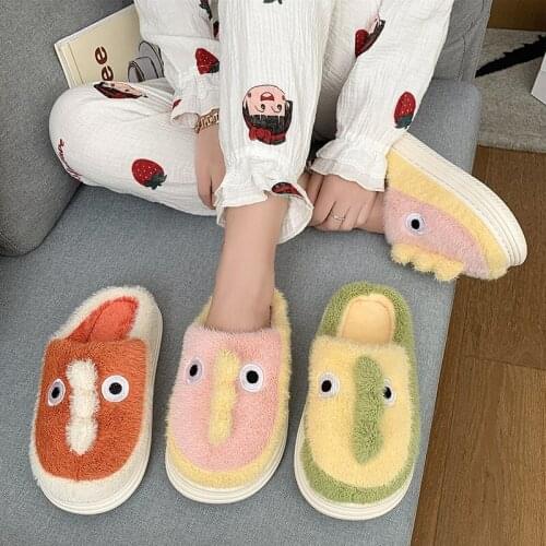 2021 New Fashion Winter Cotton Slippers Cute Plush Slippers Home Indoor Shoes Furry Slippers Hot Deal Slippers Women