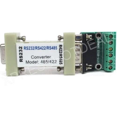 Serial RS232 to RS485/RS422 communication data converter adapter