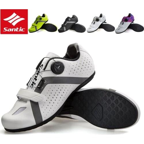Santic Cycling Shoes Men Women MTB Mountain Road Bike Shoes Rubber Anti-slip Unlocked Bicycle Shoes Zapatillas Ciclismo