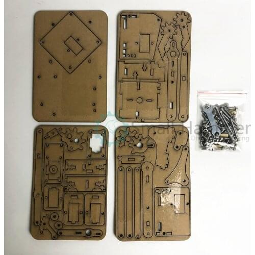 Assembling DIY Acrylic Arms Robotic Claw Arms Maker Learning Kit without Servo