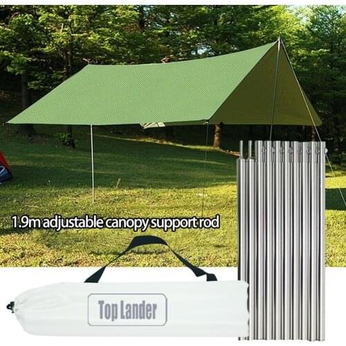 Tent Rods Outdoor Camping Tent Equipment Rod Aluminum Alloy Supporting Pole Canopy Support Rods Awning Frame Tent Accessories
