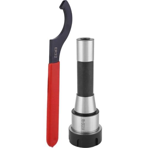 High Accuracy R8-ER32 Collet Chuck Holder Milling Cutter Tool + 1Pcs Hook Wrench Used To Reinforce Parts That Need