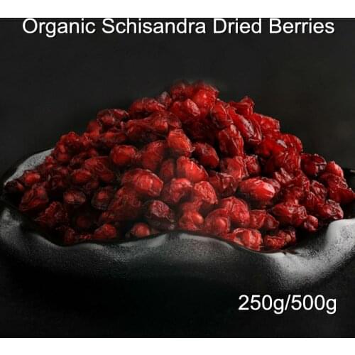 Premium Organic Schisandra Dried Berries Wu Wei Zi Tonic Five Flavours Fruit