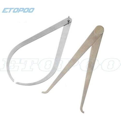 1set/2pcs 150mm 6inch New stainless steel clay pottery outside inside calipers high quality