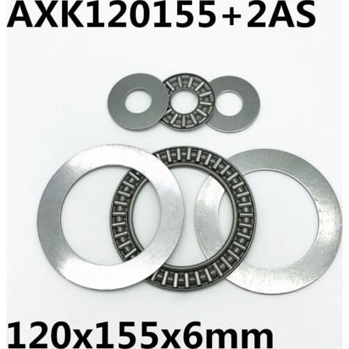 1pcs AXK120155+2AS Thrust Needle Roller Bearing 120x155x4 mm Thrust Bearing Brand New High quality