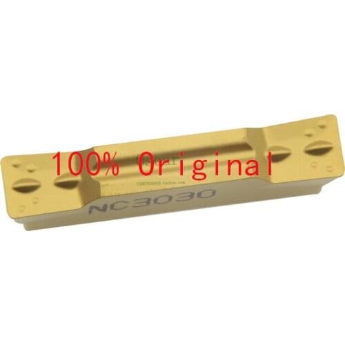 10PCS MGMN200-G NC3030 100% original grooving carbide inserts lathe cutter turning tool Parting and grooving tool