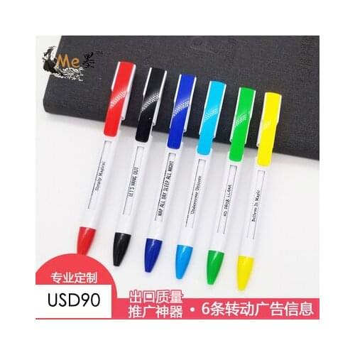 100pcs promotional plastic pen; OEM cheap pens; customized logo plastic pens; window pen mo15