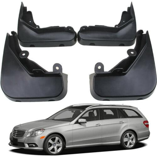 4pcs Molded Car Mudflaps Front Rear Mudguards For 2008-2013 Mercedes Benz E Class T-Model S212 Splash Guards Car fender Flares