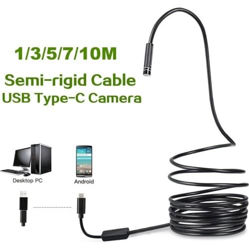 5.5mm Flexible Android Type-C USB Endoscope Camera Type C Endoscope Inspection Camera PC Android Phone Endoscope Pipe Camera