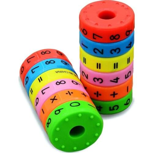 6Pcs Magnetic Puzzles Table Games Montessori Educational Board Game Toy For Kids Math Numbers DIY Assembling Puzzles Board Games