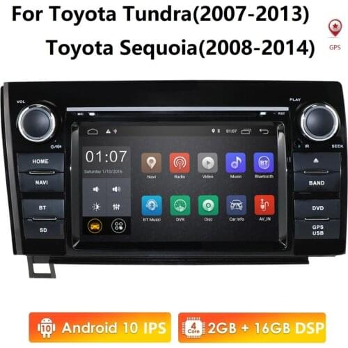 7 inch inch Android 10 Car Head Unit for Toyota Tundra Sequoia Car Stereo GPS Autoradio GPS BT Radio RDS Mirror-link Wifi 4G PC