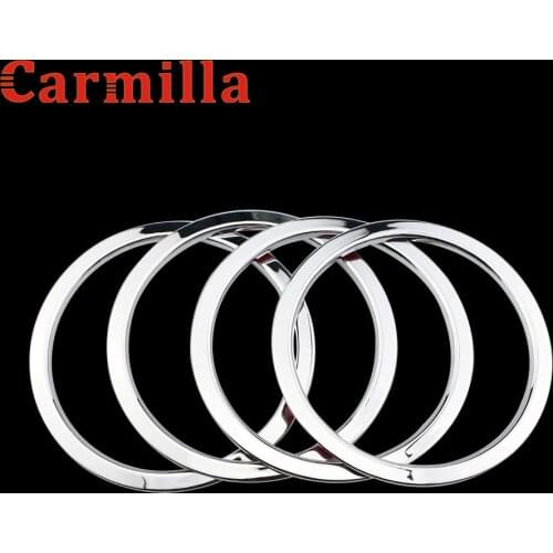 Carmilla Car Styling ABS Chrome Door Speaker Ring Cover Speaker Decoration Trim For Nissan X-TRAIL Xtrail X trail T32 2013-2017