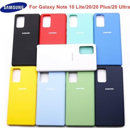 For Samsung Galaxy Note10 Lite 2020 Case for Note 20 Note 20plus Case Rubber Liquid Silicone Anti-slip Case For Note 20 Ultra
