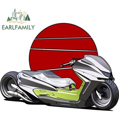 EARLFAMILY 13cm x 6.9cm for Scooter Japan Waterproof Decal DIY Snowboard Anime Vinyl Car Wrap Graffiti Sticker JDM Assessoires