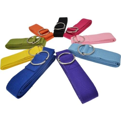 9 Colors Gym Resistance Bands Yoga Belt Waist and Leg Strap Stretch D-Ring Exercise Rope Figure 180CM Fitness Accessories