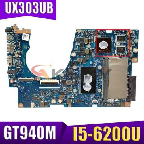 UX303UB mainboard For ASUS UX303UB UX303U UX303UA Laptop Motherboard original notebook 4G I5-6200U GT940M-2GB 100% Test