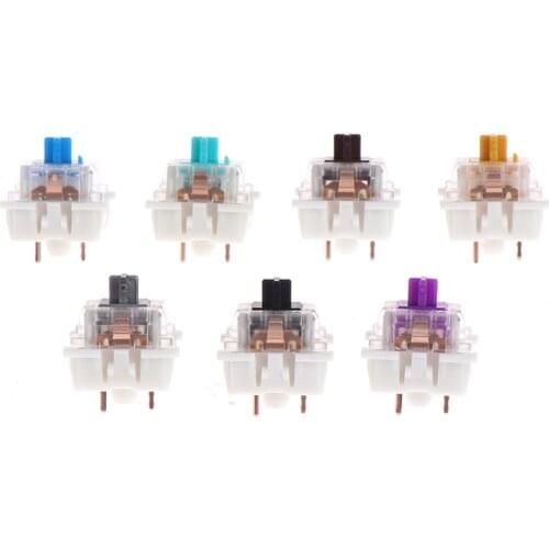 10Pcs/lot Outemu Mx Switches 3 Pin Mechanical Keyboard Black Blue Brown Switches