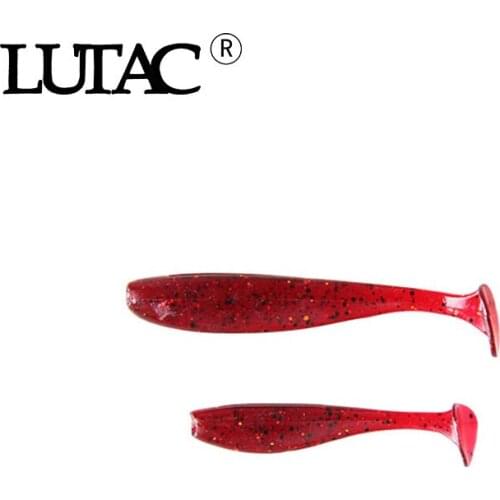 LUTAC soft plastic 70mm 2.2g soft lure slowsinking fish bait soft lures T-tail China lure
