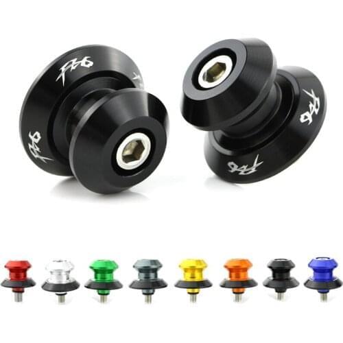 Fit For YAMAHA FZ6 FZ-6 FZ 6 2004 2005 2006 2007 2008 2009 2010 2011 2012 Swing Arm Sliders Spools Stand Bobbins CNC Aluminum