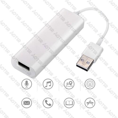 Plug and Play USB CarPlay Dongle for iPhone IOS System Android Phone Car DVD Player Navigation Headunit with Touchscreen Control