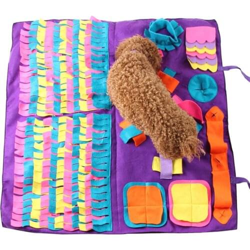 Portable Pet Dog Sniffing Mat Find Food Training Blanket Puzzle toy Dog Mat For Relieve Stress Sniffing Pad for Any Size Dogs