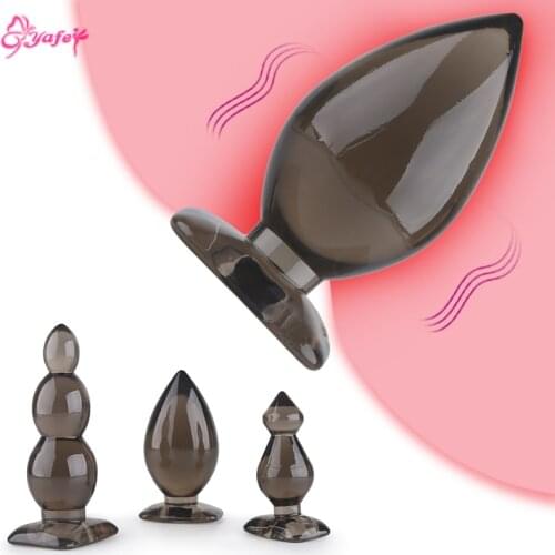 Silicone Anal Plug no Vibrator Prostate Massager Butt Plug Unisex Sex Stopper Anal Beads Anus Dilator Sex Toys for Men Women