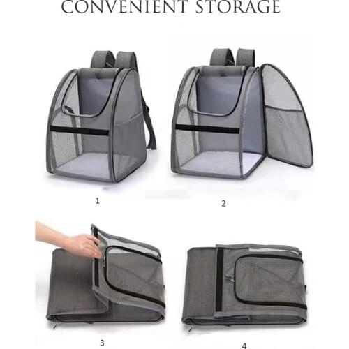 Collapsible Soft-Sided Cat Crate,Airline Approved Dog Backpack Reflective Tapes Pet Carrier