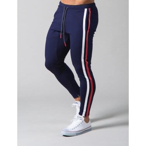 Spring and autumn micro-elastic solid color trousers cotton youth ordinary casual mid-waist spot sports pants