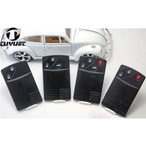 Replacement Smart Card Remote Key Shell for MAZDA 5 6 CX-7 CX-9 RX8 Miata 2 3 2+1 3+1 BTN With Insert Blade Uncut