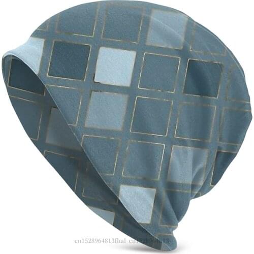 Fashion Beanie Hats Blueprint Geometric Knit Hat Bonnet Special Skullies Beanies Caps Men Womens Earmuffs