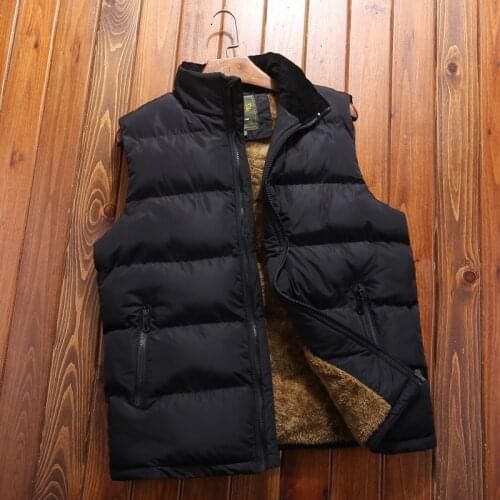 2020 Mens Jacket Vest Winter Fashion Casual Coats Male Cotton-Padded Mens Sleeveless Vest Men 6XL Thicken Waistcoats
