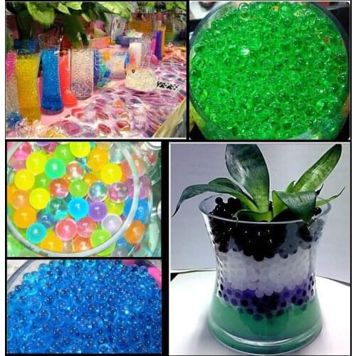 100pcs/bag Water Growing Toys Balls Water Expansion Toy Soft Water Toys Balls Novelty Magic Toys Plant Cultivate Decoration XQ19
