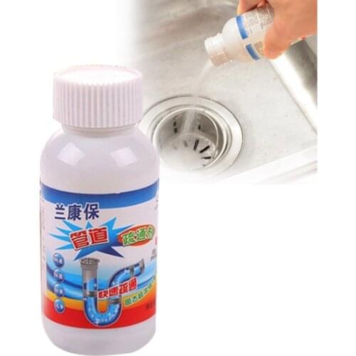 2Pcs Drain Bathroom Hair Efficient Drain Pipe Toilet Dredge Cleaning Tool Kitchen Unclog Sink Pipe Deodorant Detergent