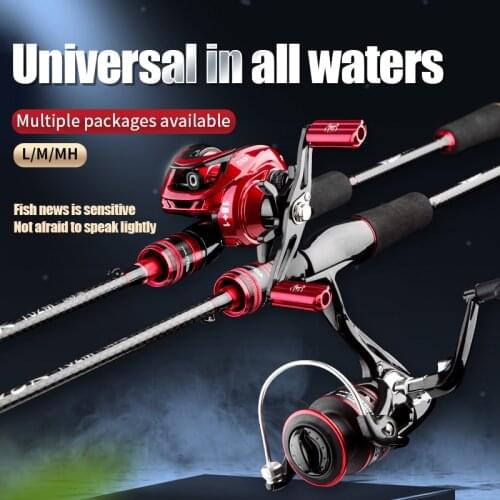 2021 Carbon Fiber Spinning Casting Fishing Rod 1.68m 1.8m 2.1m 2.4m 2.7m M/L/MH Power Ultralight 3 Tips Lure Rod With EVA Grip