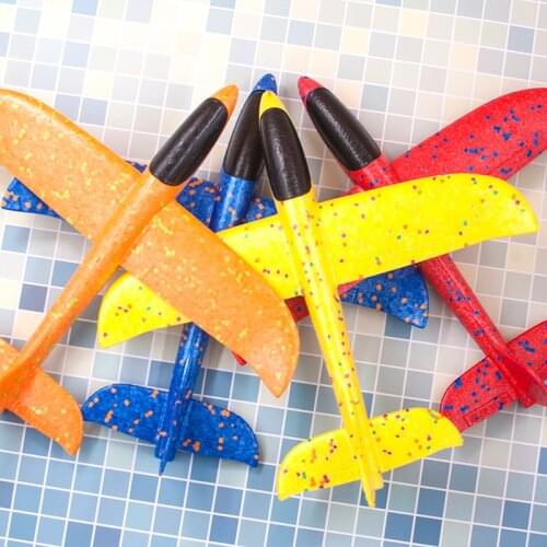 48 CM Hand Throw Airplane EPP Foam Launch fly Glider Planes Model Aircraft Outdoor Fun Toys for Children Party Game