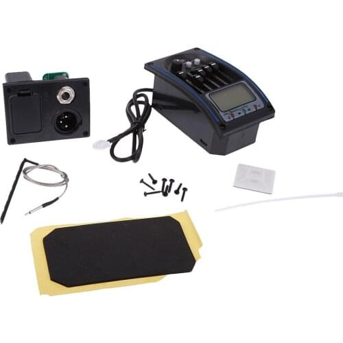 5-Band EQ Equalizer System Guitar Preamp Piezo Pickup W/ LCD Display Tuner